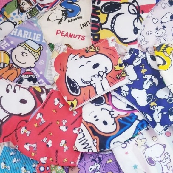 3x custom PEANUTS Snoopy MEGA MIX FACE MASK cover - Picture 10 of 14
